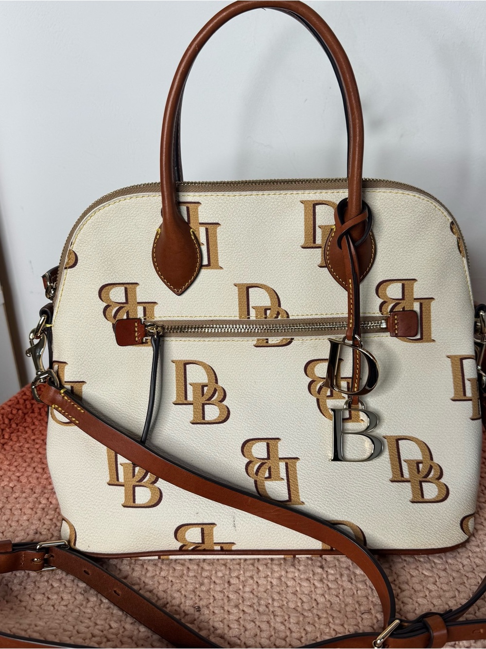 Dooney & Bourke Large Monogram Domed Satchel